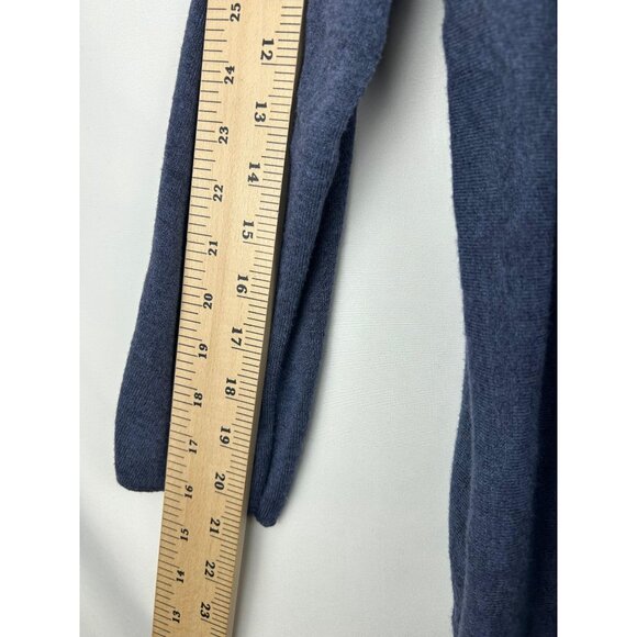 The Porter Collective Womens  Blue V-Neck Sweater Size  S/M Long Sleeve - Picture 5 of 8